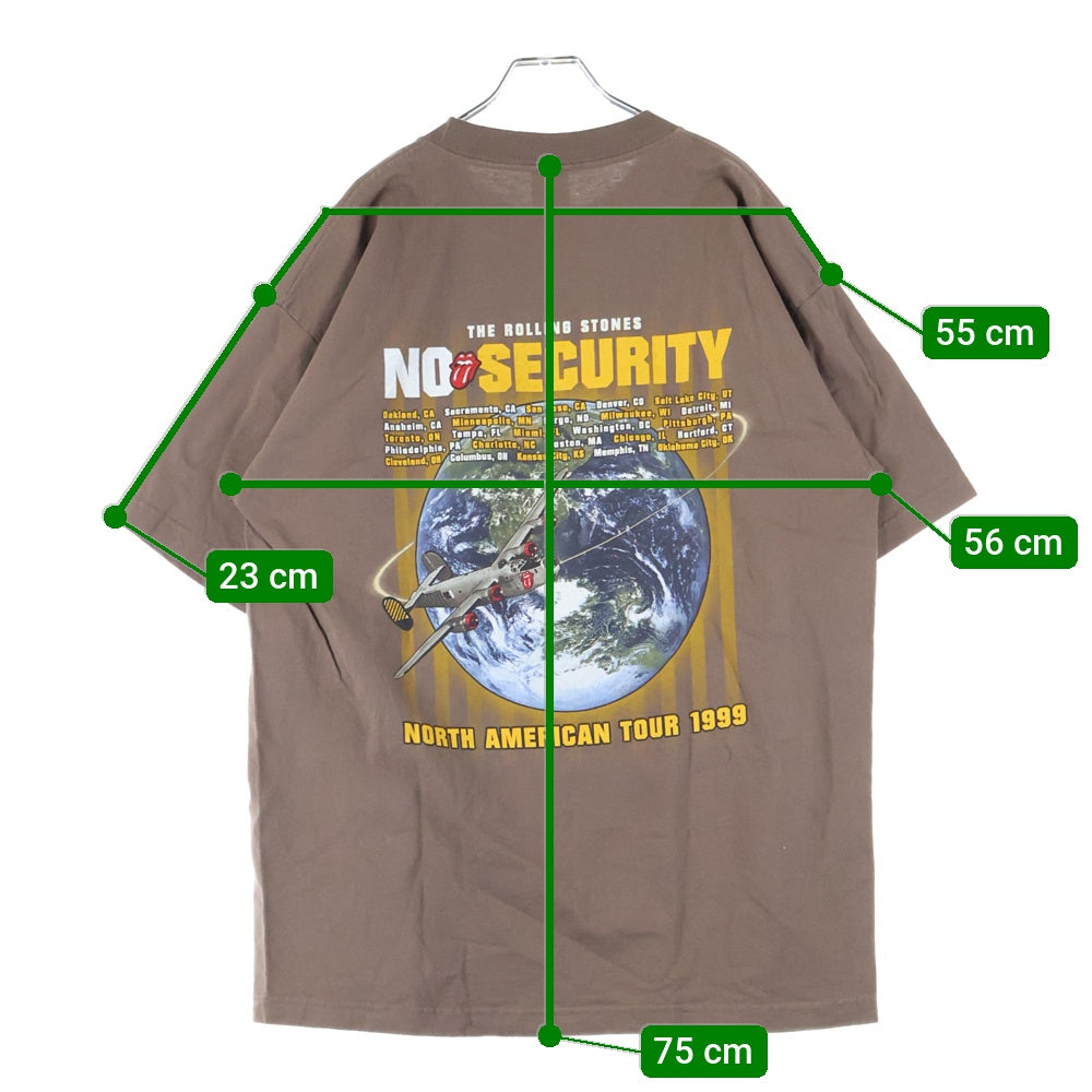 VINTAGE(ヴィンテージ) 90S VINTAGE ROLLING STONES NO SECURITY 1999 TOUR PADLOCK LIP&TONGUE ローリングストーンズ ノーセキュリティ パドロック リップアンドタン 半袖Tシャツ