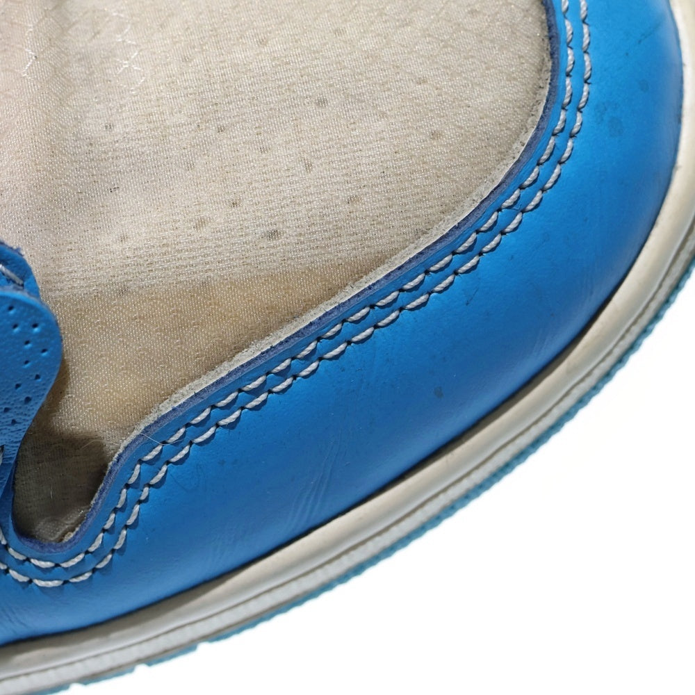 NIKE(ナイキ) ×OFF-WHITE AIR JORDAN 1 POWDER BLUE UNC オフホワイト エアジョーダン1 パウダーブルー ハイカットスニーカー ホワイト/ブルー US9/27cm AQ0818-148