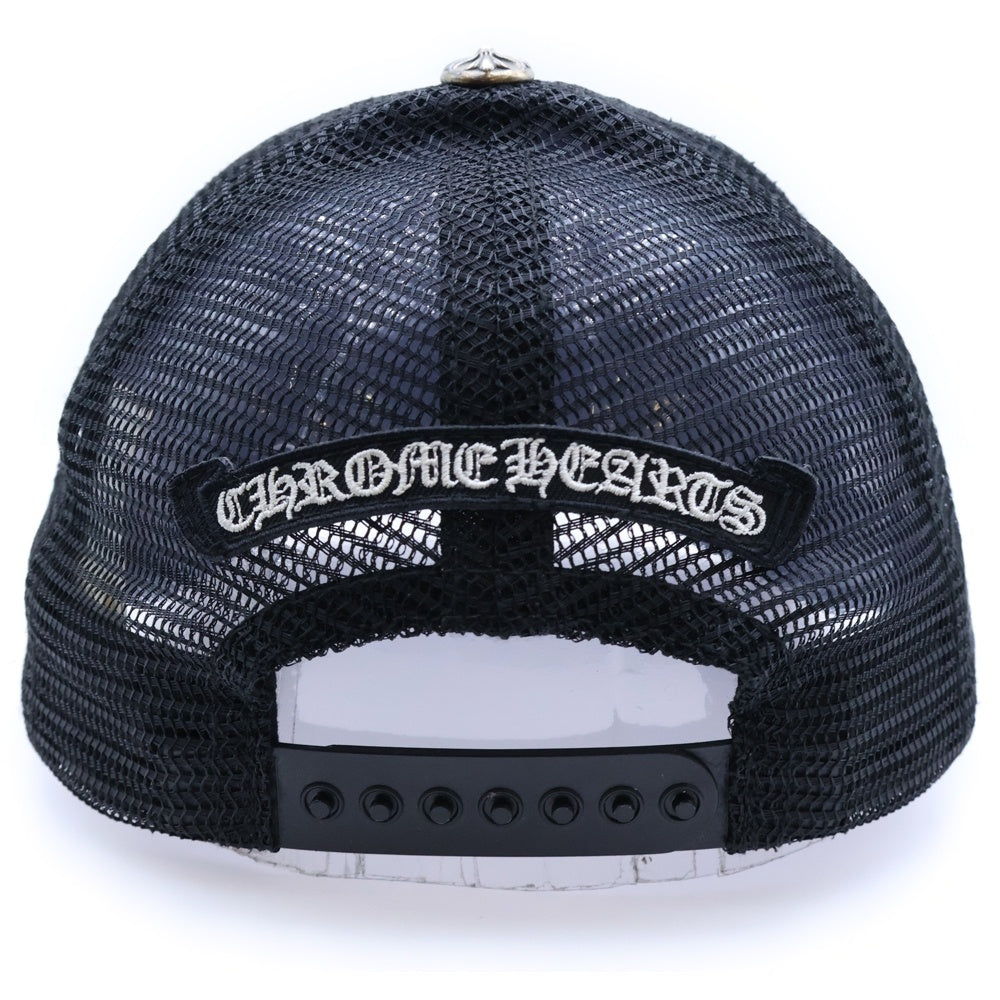 CHROME HEARTS(クロムハーツ) PRINTED TRUCKER CAP CHプラス プリント トラッカーメッシュキャップ ブラック/シルバー