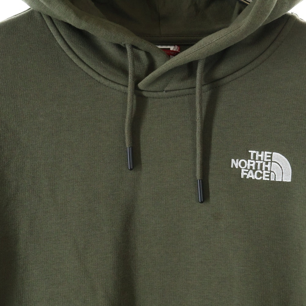 THE NORTH FACE(ザノースフェイス) ロゴエンブロイダリー プルオーバーパーカー スウェットフーディ カーキ BLKX104641