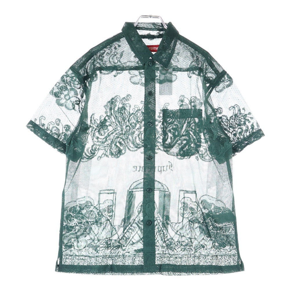 SUPREME(シュプリーム) 25SS Last Supper Lace S/S Shirt ラスト サパー レース 半袖シャツ ダークグリーン