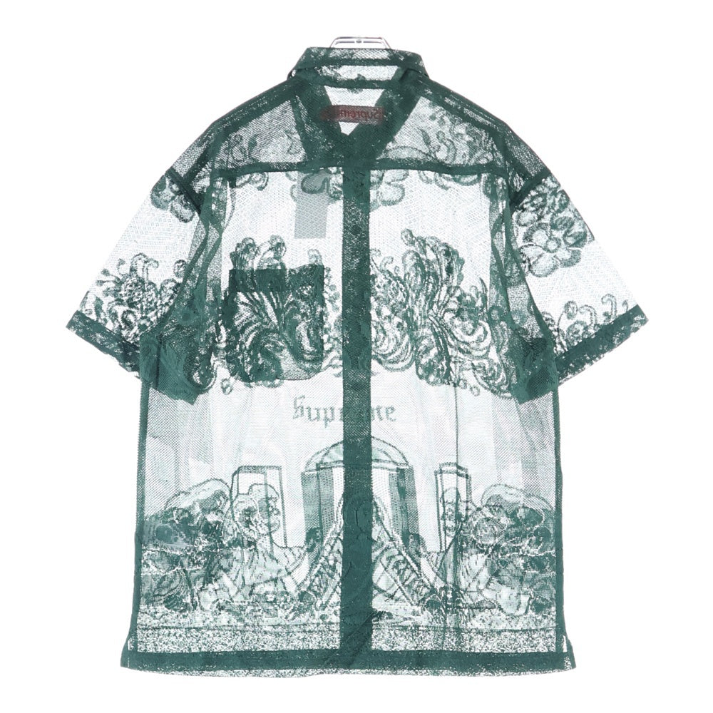 SUPREME(シュプリーム) 25SS Last Supper Lace S/S Shirt ラスト サパー レース 半袖シャツ ダークグリーン