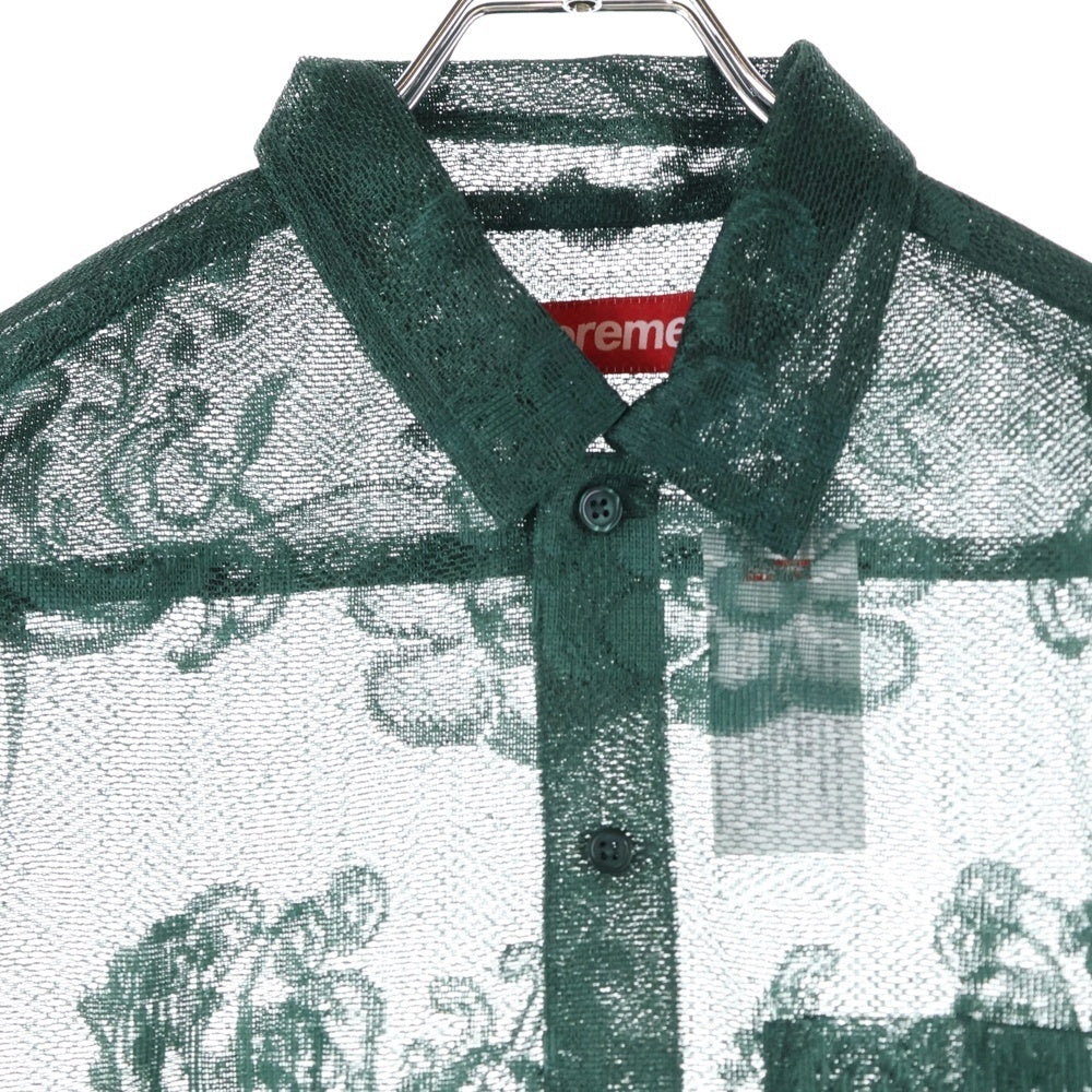 SUPREME(シュプリーム) 25SS Last Supper Lace S/S Shirt ラスト サパー レース 半袖シャツ ダークグリーン