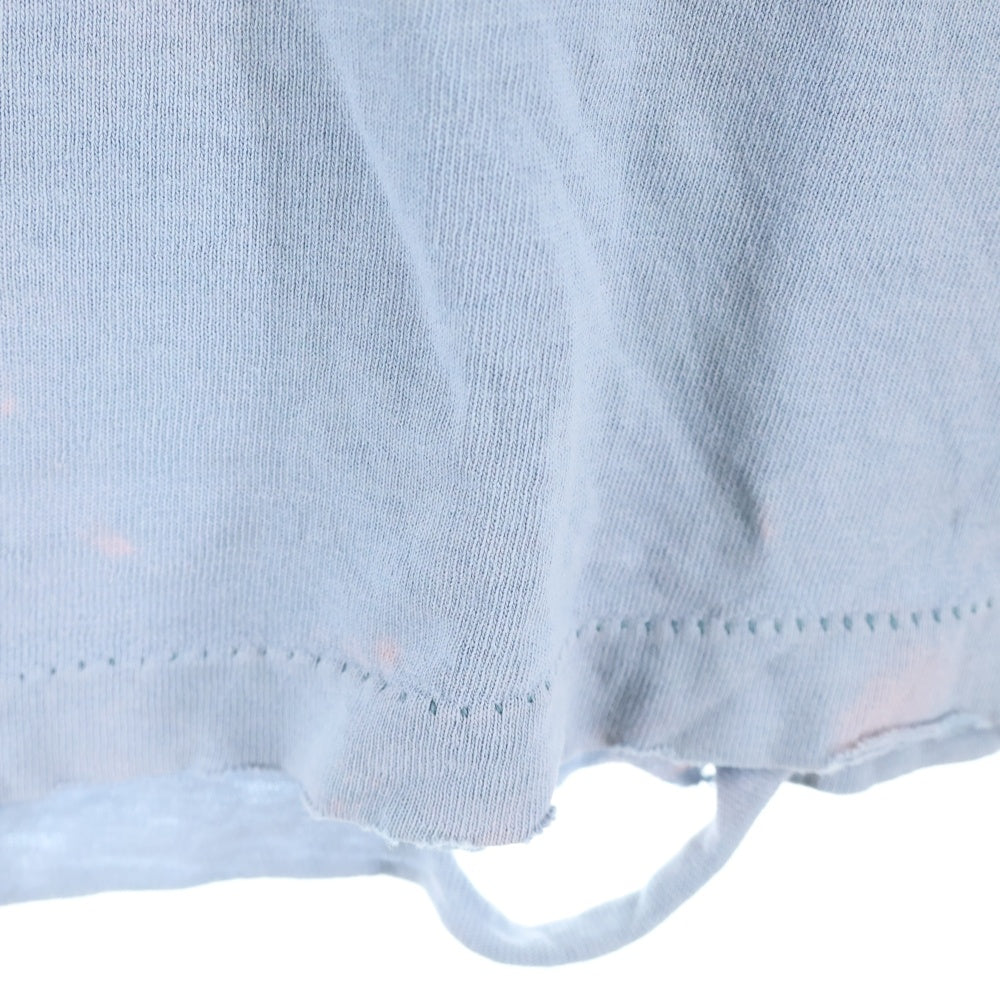 STUSSY(ステューシー) 80S VINTAGE OLD ヴィンテージ オールド 8ボール ロゴプリント クルーネック 半袖シャツ カットソーライトブルー