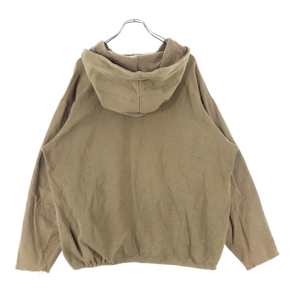 STUSSY(ステューシー) 80S VINTAGE OLD ヴィンテージ オールド ストックロゴ刺繍 スウェット プルオーバーパーカー ブラウン