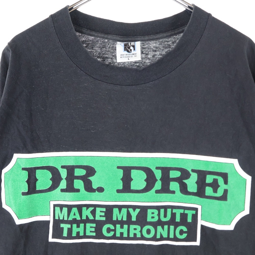 VINTAGE(ヴィンテージ) 90S VINTAGE DR. DRE MAKE MY BUTT THE CRONIC ドクター ドレー メイク マイ バットザ クロニック クルーネック 半袖Tシャツカットソー ブラック/グリーン