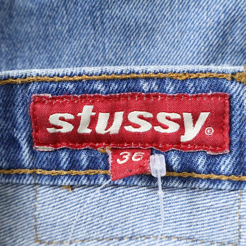 STUSSY(ステューシー) 90S VINTAGE OLD ヴィンテージ オールド ストレート デニム ショーツ ショート ハーフパンツ インディゴ
