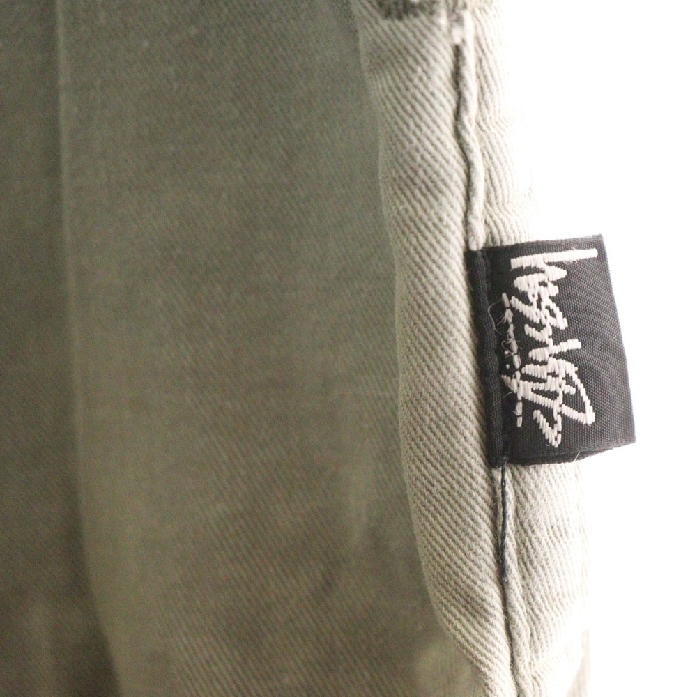 STUSSY(ステューシー) 90S VINTAGE OLD ヴィンテージ オールド リブ ストレート デニムパンツ グレー