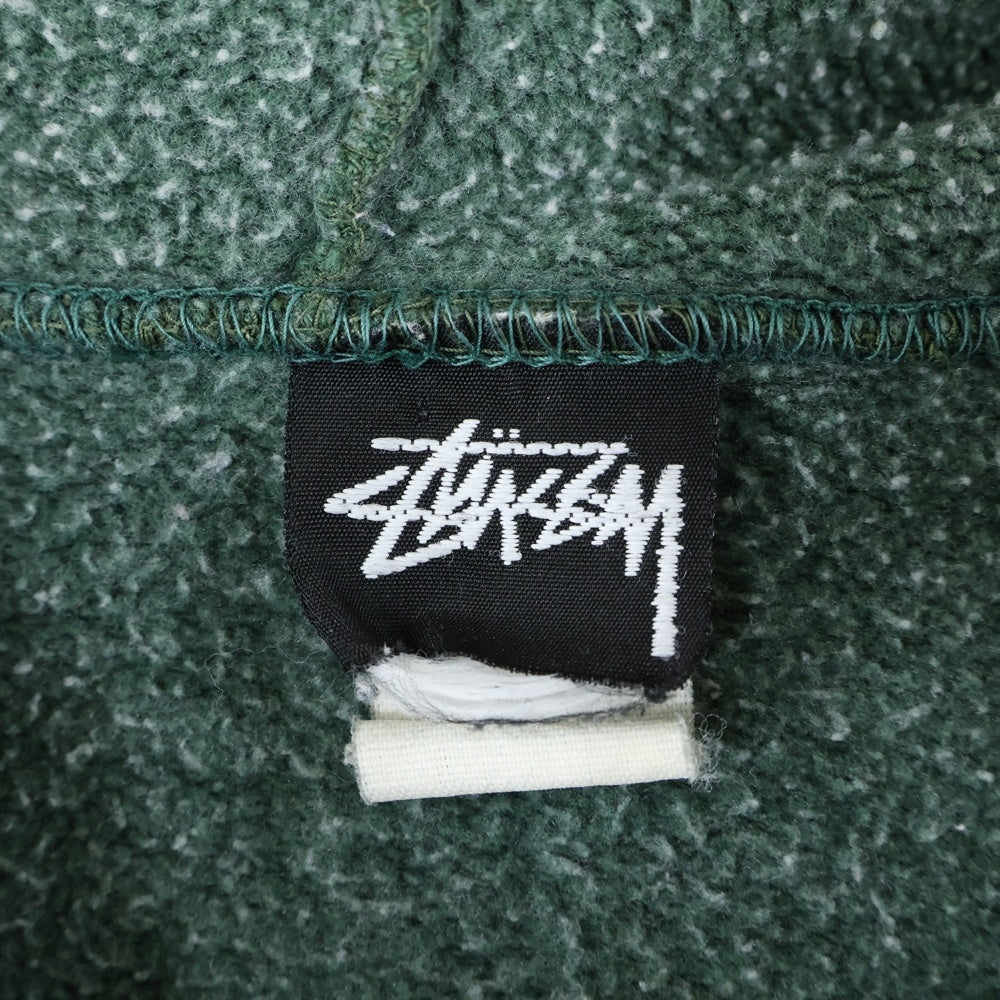 STUSSY(ステューシー) 80S VINTAGE OLD ヴィンテージ オールド ロゴ刺繍 スウェット プルオーバー パーカー グリーン