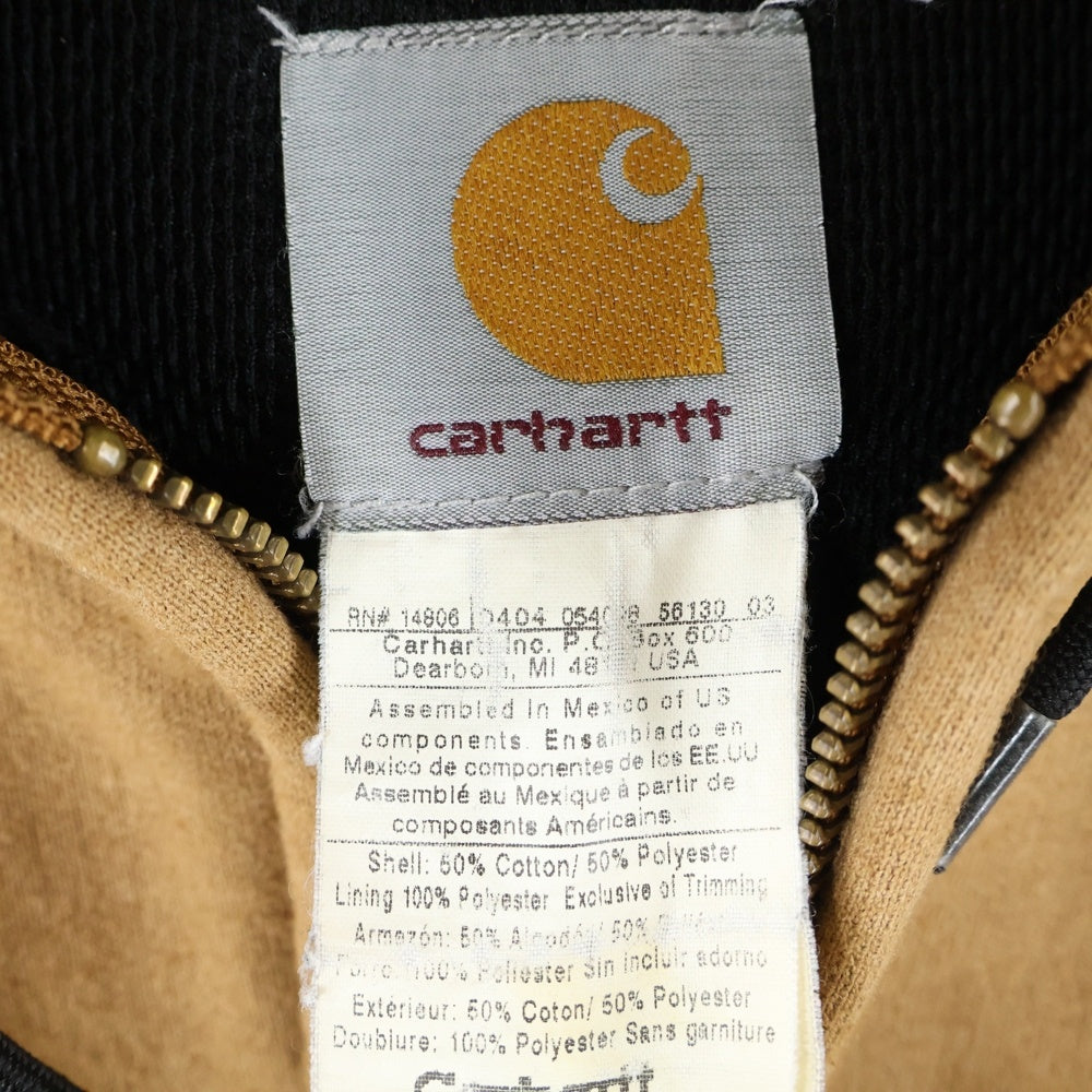 CARHARTT(カーハート) 90S VINTAGE USA製 ヴィンテージ ジップアップ スウェット パーカー ブラウン