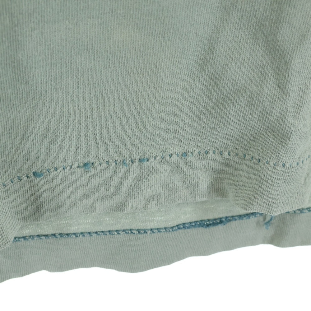 STUSSY(ステューシー) 90S VINTAGE OLD ヴィンテージ オールド 白タグ シャドーマン クルーネック 半袖Tシャツ カットソー ブルー