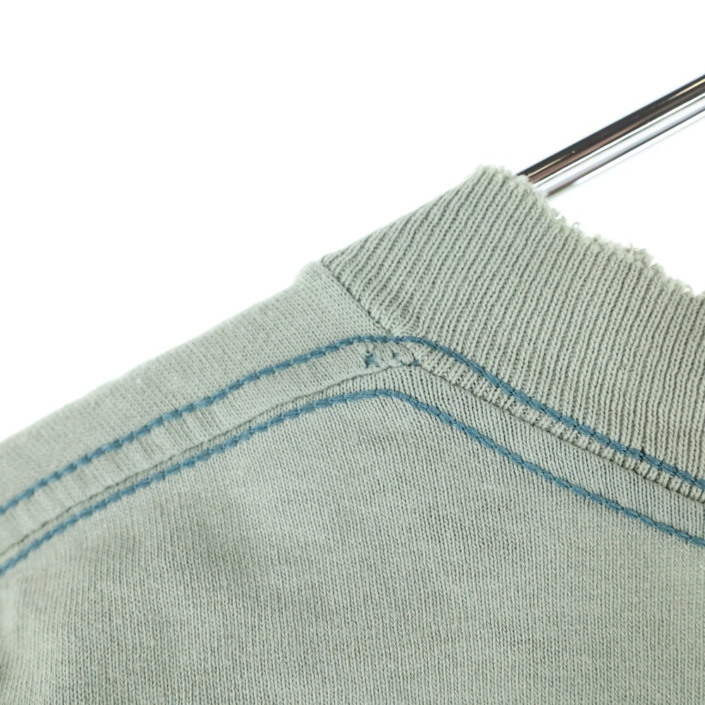 STUSSY(ステューシー) 90S VINTAGE OLD ヴィンテージ オールド 白タグ シャドーマン クルーネック 半袖Tシャツ カットソー ブルー