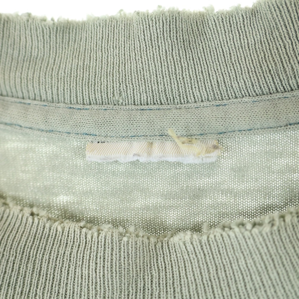 STUSSY(ステューシー) 90S VINTAGE OLD ヴィンテージ オールド 白タグ シャドーマン クルーネック 半袖Tシャツ カットソー ブルー