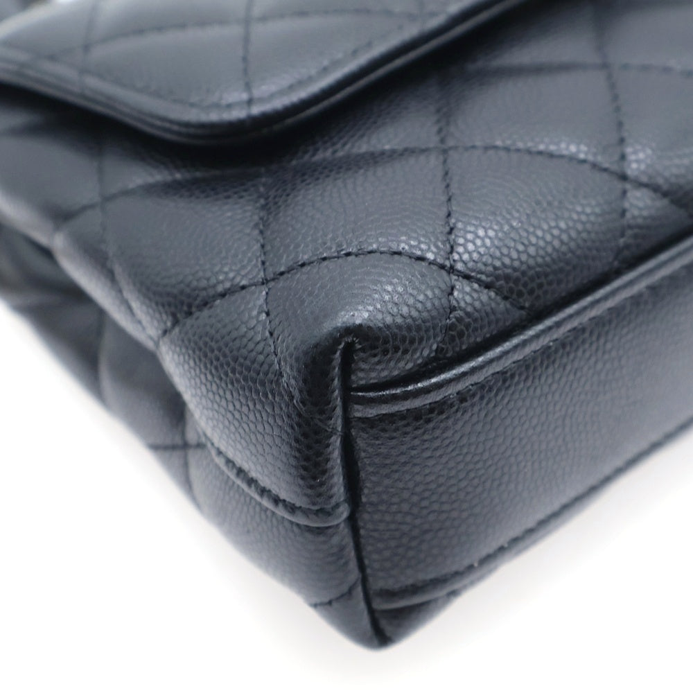 CHANEL(シャネル) キャビアスキン エクストラミニ ココハンドル 2WAY チェーン ショルダーバッグ ハンドバッグ ブラック レディース AP4244