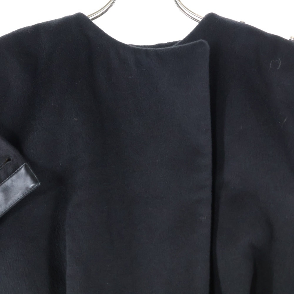 LOUIS VUITTON(ルイヴィトン) モノグラム カシミヤ ウール ニットケープ ポンチョ ジャケット ブラック レディース FHVE85R0R