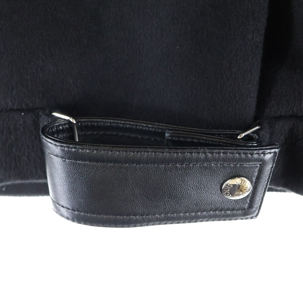 LOUIS VUITTON(ルイヴィトン) モノグラム カシミヤ ウール ニットケープ ポンチョ ジャケット ブラック レディース FHVE85R0R