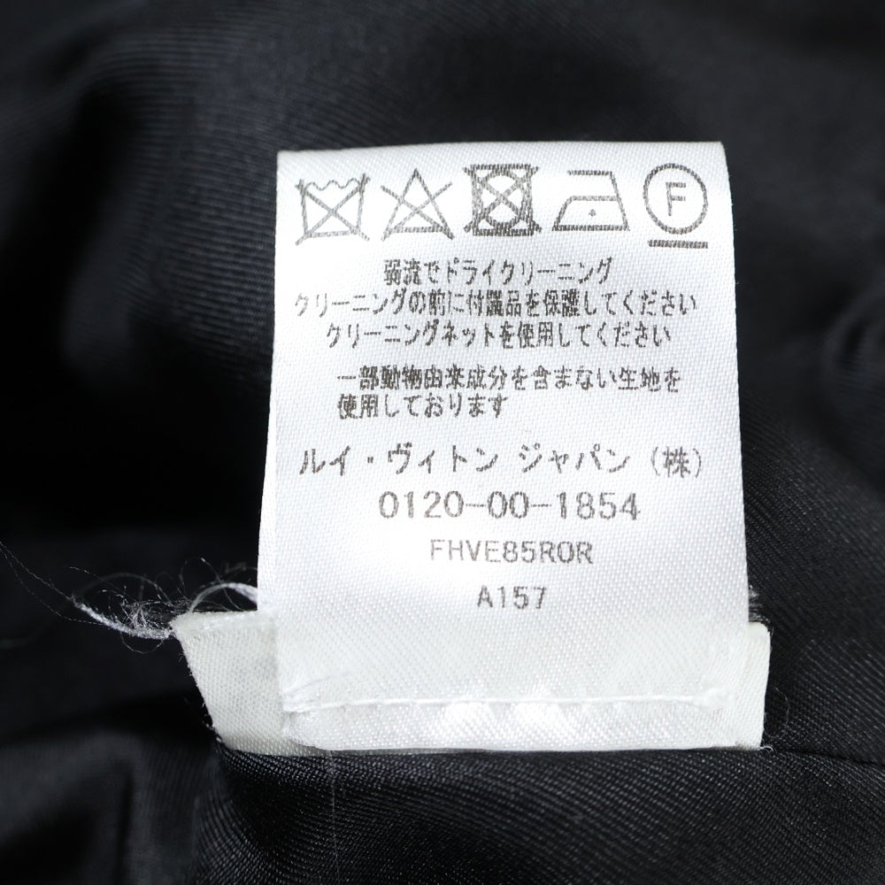 LOUIS VUITTON(ルイヴィトン) モノグラム カシミヤ ウール ニットケープ ポンチョ ジャケット ブラック レディース FHVE85R0R