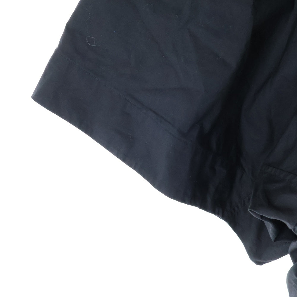 JULIUS(ユリウス) 19SS バックプリント オープンカラー ボックス 半袖シャツ ブラック 657SHM3-P