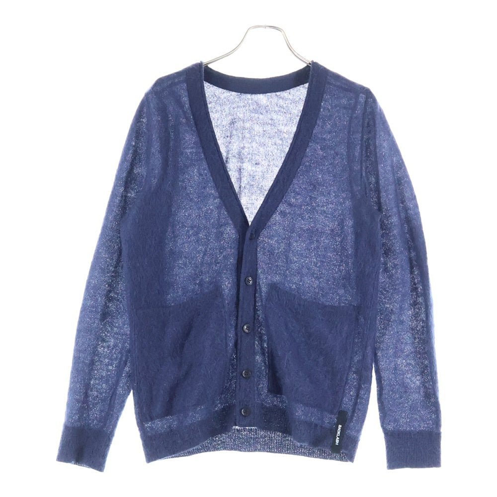 BACK LASH(バックラッシュ) モヘア混 5B ニットカーディガン ネイビー K743-02