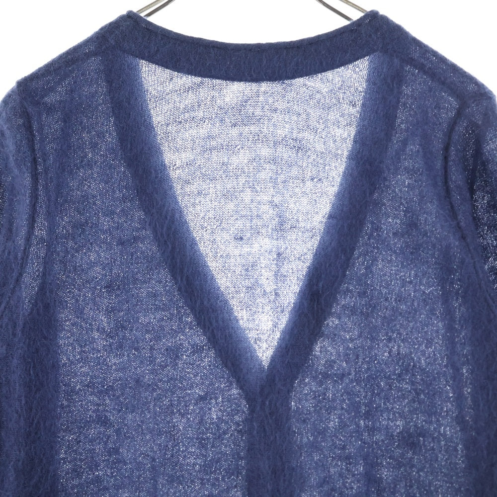 BACK LASH(バックラッシュ) モヘア混 5B ニットカーディガン ネイビー K743-02