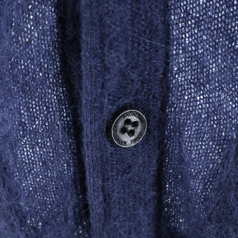 BACK LASH(バックラッシュ) モヘア混 5B ニットカーディガン ネイビー K743-02