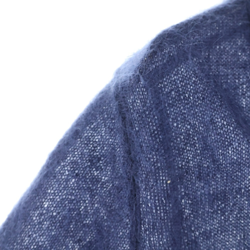 BACK LASH(バックラッシュ) モヘア混 5B ニットカーディガン ネイビー K743-02