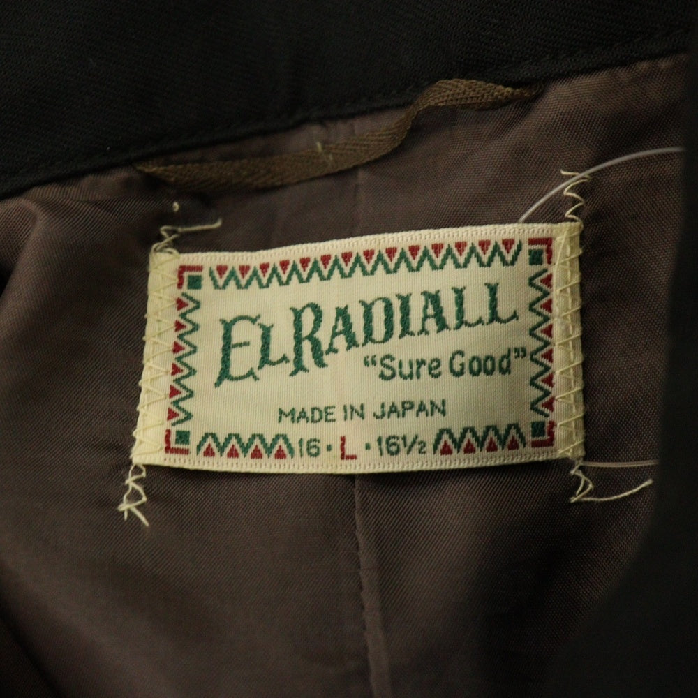 RADIALL(ラディアル) 12SS フロント刺繍 レーヨン スウィングトップ ジャケット ブラック RAD-12SS-JK005