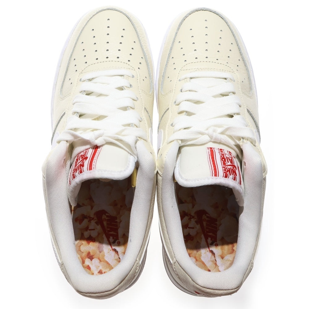 NIKE(ナイキ) AIR FORCE 1 '07 PRM EMB POPCORN エアフォース 1 ロー ポップコーン ローカットスニーカー アイボリー US9/27cm CW2919-100