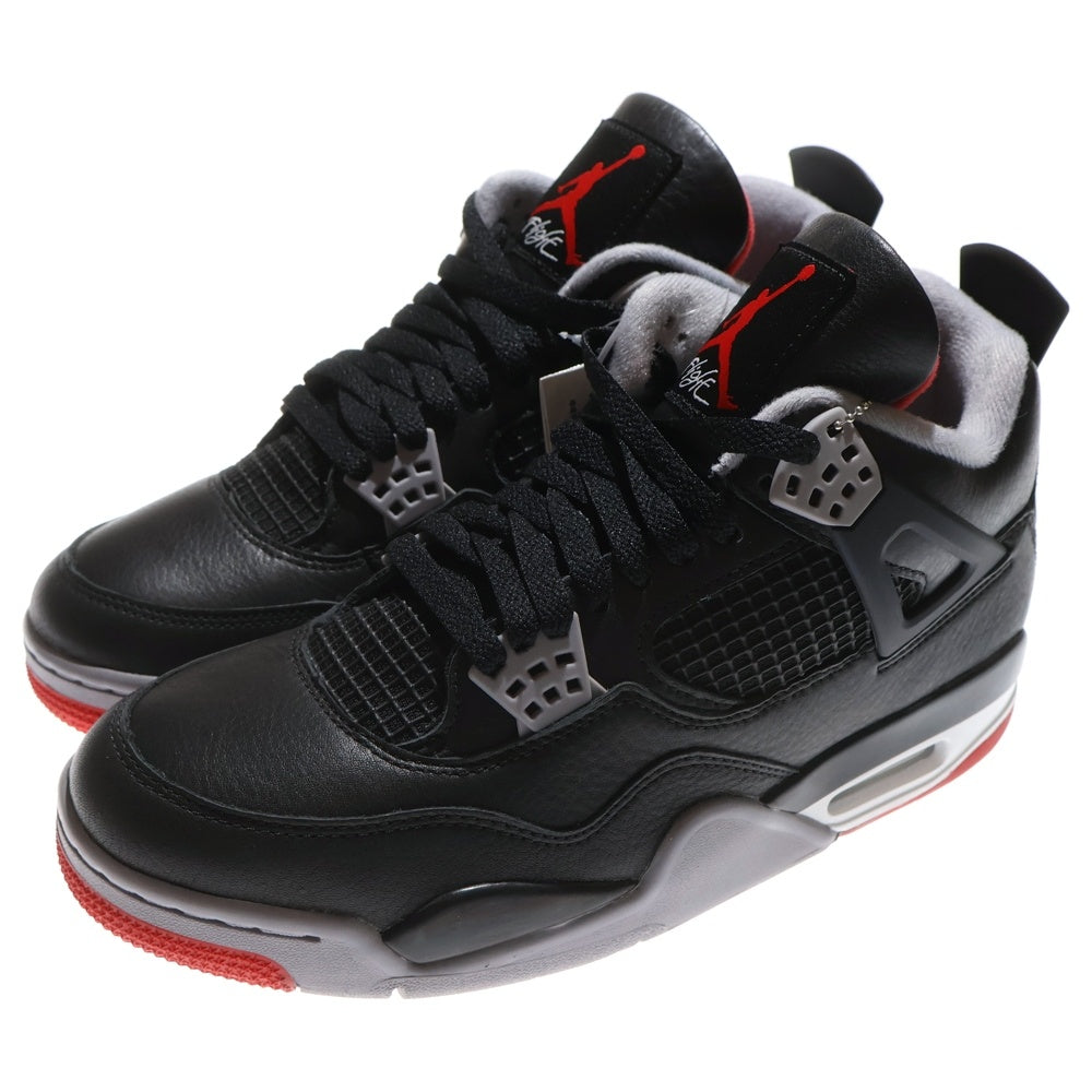 NIKE(ナイキ) AIR JORDAN 4 RETRO BRED REIMAGINED エアジョーダン レトロ ブレッドリイマジンド ハイカットスニーカー ブラック/レッド US9/27cm FV5029-006