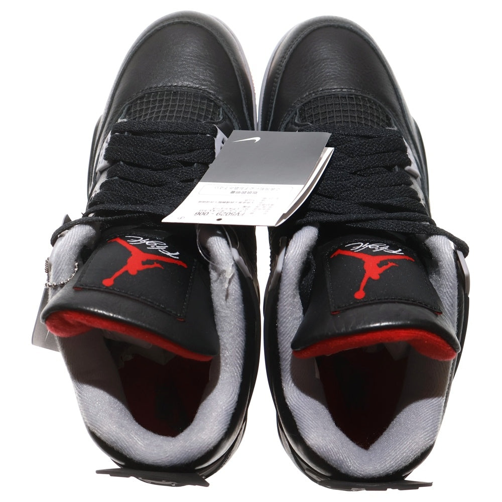 NIKE(ナイキ) AIR JORDAN 4 RETRO BRED REIMAGINED エアジョーダン レトロ ブレッドリイマジンド ハイカットスニーカー ブラック/レッド US9/27cm FV5029-006