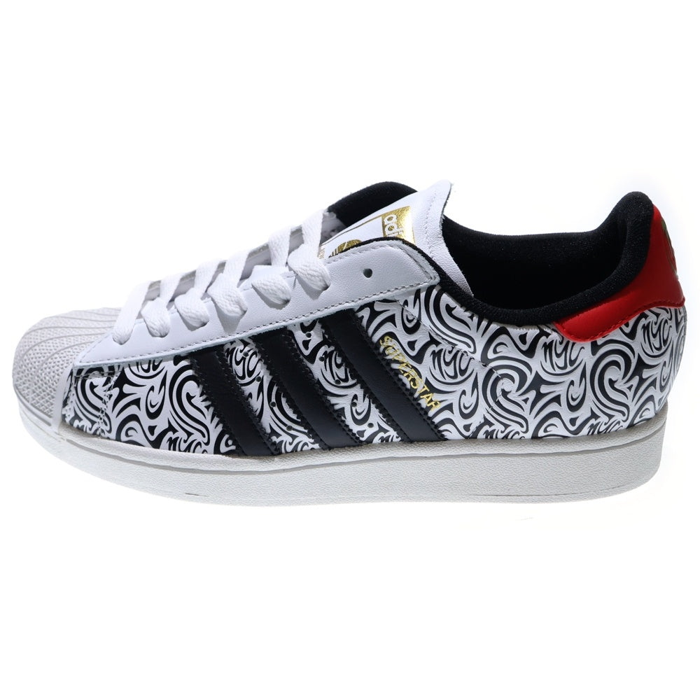adidas(アディダス) ×SNIPES USA SUPERSTAR 2 スナイプスUSA スーパースター ローカットスニーカー ホワイト/ブラック US9.5/27.5cm JQ6116