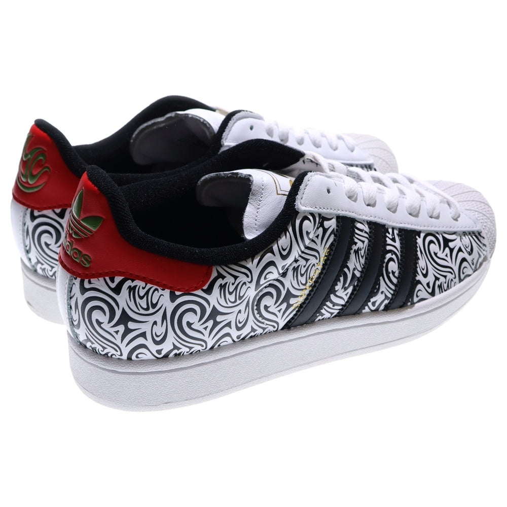 adidas(アディダス) ×SNIPES USA SUPERSTAR 2 スナイプスUSA スーパースター ローカットスニーカー ホワイト/ブラック US9.5/27.5cm JQ6116
