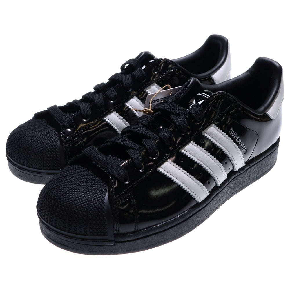 adidas(アディダス) WMNS SUPERSTAR 2 ウィメンズ スーパースター パテントレザー ローカットスニーカー ブラック US10.5/27.5cm JH7756