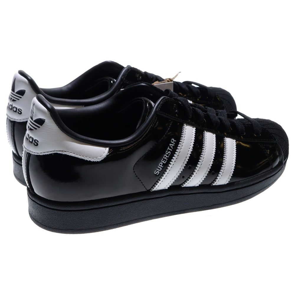 adidas(アディダス) WMNS SUPERSTAR 2 ウィメンズ スーパースター パテントレザー ローカットスニーカー ブラック US10.5/27.5cm JH7756