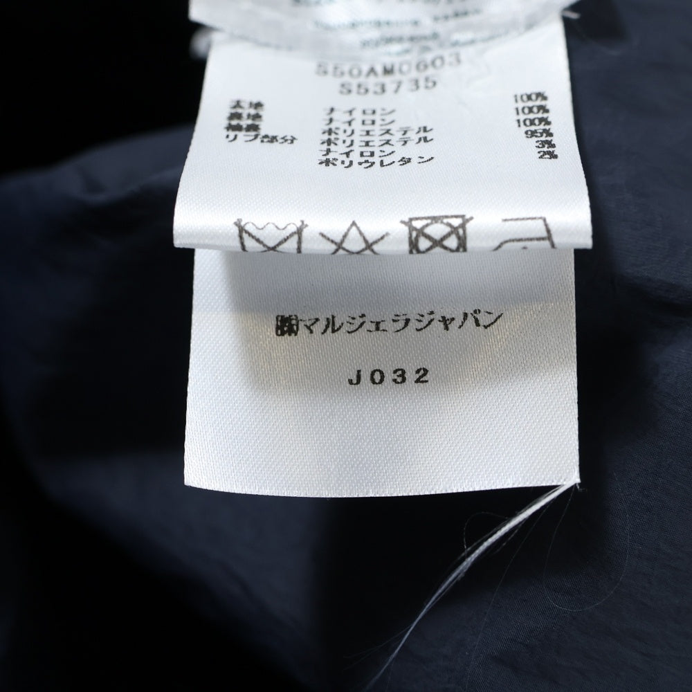 Maison Margiela 1 10(メゾンマルジェラ 1 10) 24SS SPORTS JACKET ナイロン ヨーク スポーツ ジャケット ブラック S50AM0603 S53735