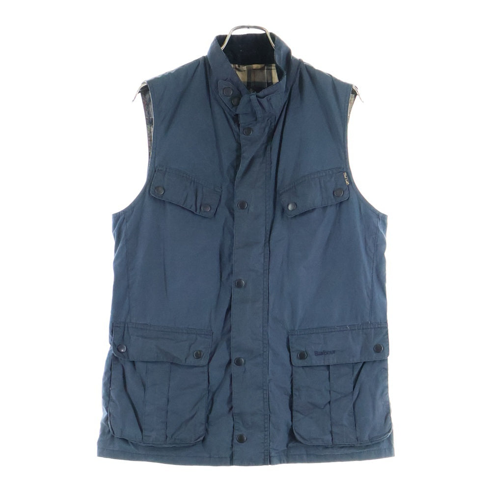 Barbour(バブアー) フロントボタン チェックライニング カーゴベスト ブラック MWX0520NY51