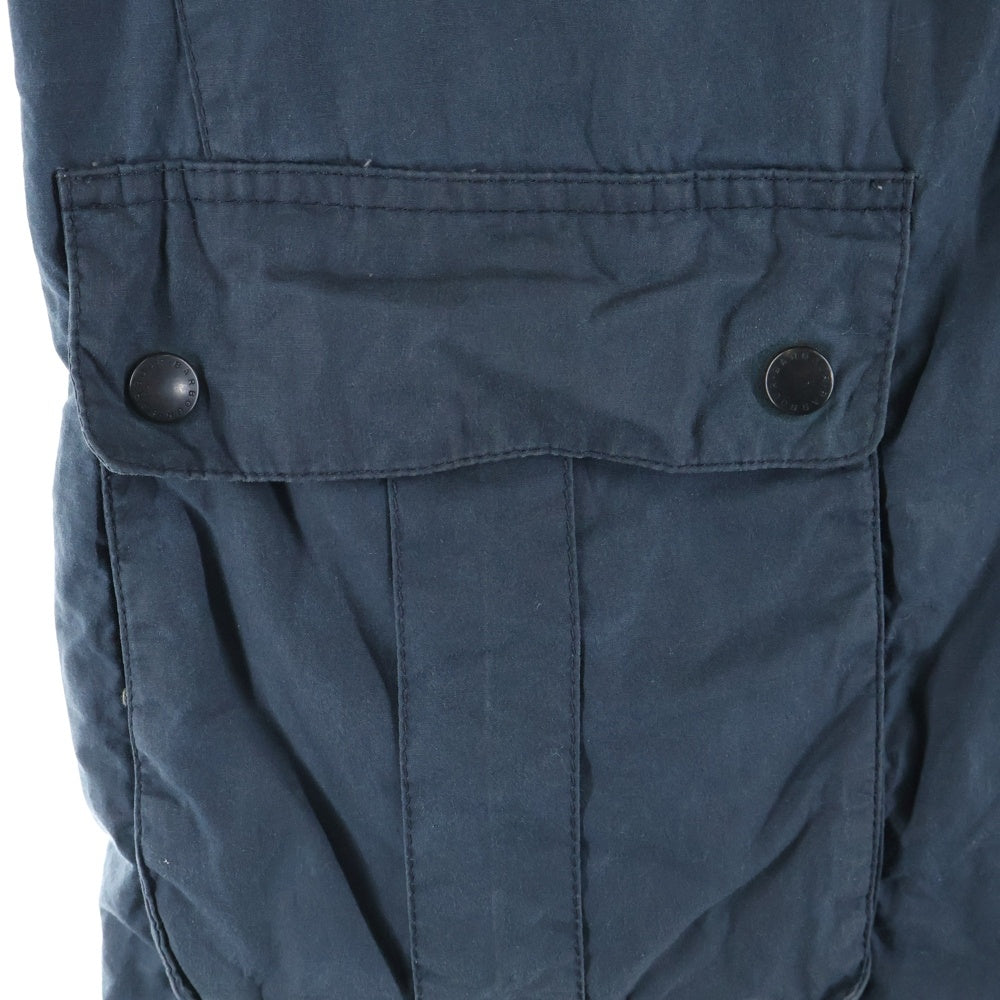 Barbour(バブアー) フロントボタン チェックライニング カーゴベスト ブラック MWX0520NY51