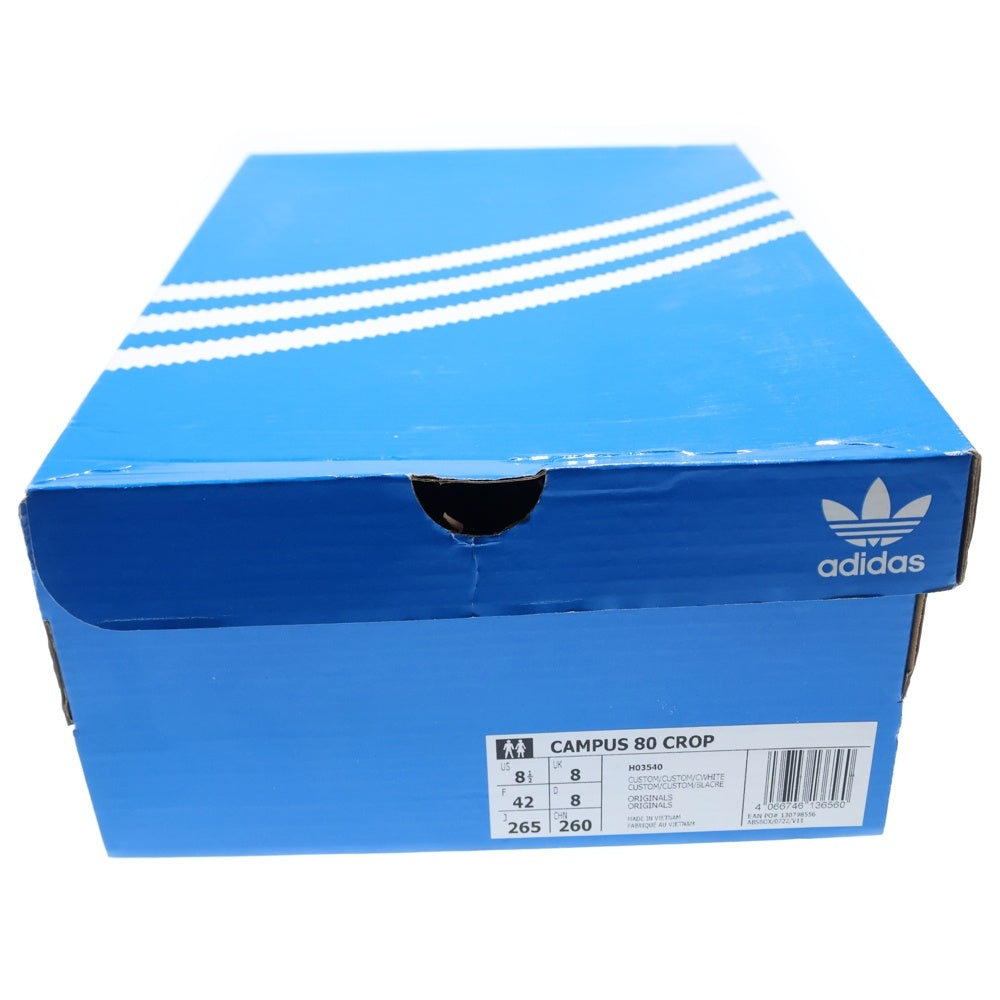 adidas(アディダス) CAMPUS 80S CROP キャンパス クロップ ローカットスニーカー マルチ US8.5/26.5cm H03540
