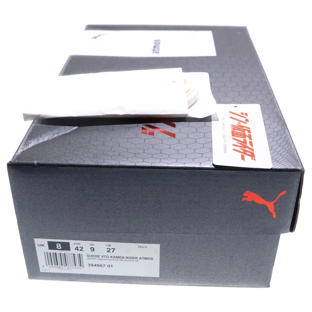 PUMA(プーマ) ×atmos ×Kamen Rider SUEDE VTG アトモス 仮面ライダー スエードヴィンテージ ローカットスニーカー ブラック/ブルー US9/27cm 394967-01