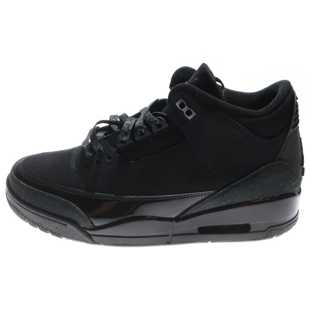 NIKE(ナイキ) AIR JORDAN 3 RETRO BLACK CAT エアジョーダン3 レトロ ブラックキャット ハイカットスニーカー ブラック US9/27cm CT8532-001