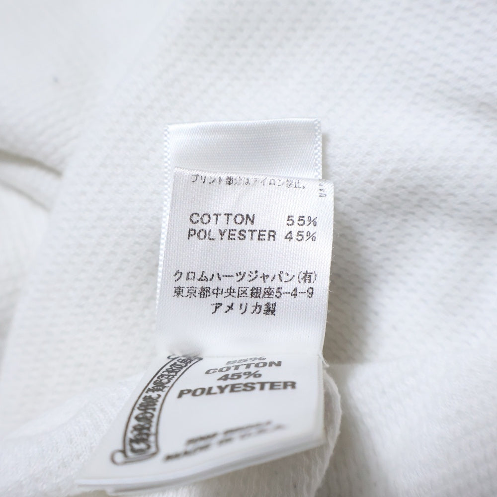 CHROME HEARTS(クロムハーツ) BSフレア プリント サーマル長袖Tシャツ カットソー ホワイト