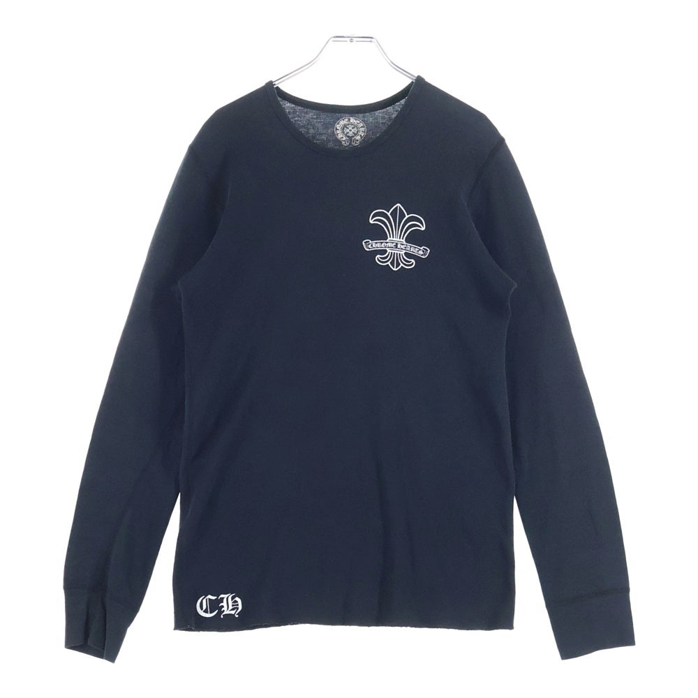 CHROME HEARTS(クロムハーツ) BSフレア プリント サーマル長袖Tシャツ カットソー ブラック