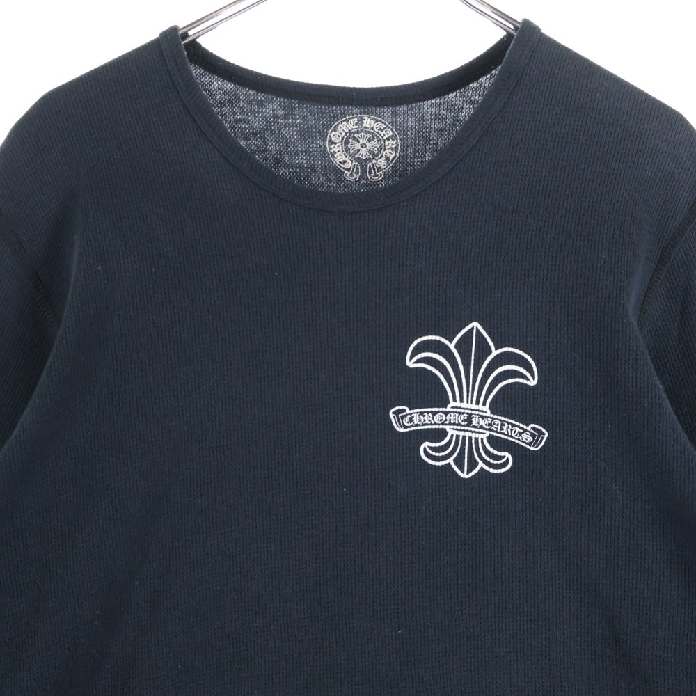 CHROME HEARTS(クロムハーツ) BSフレア プリント サーマル長袖Tシャツ カットソー ブラック