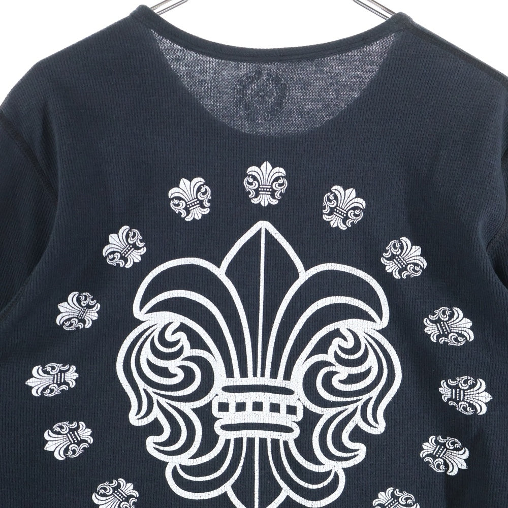 CHROME HEARTS(クロムハーツ) BSフレア プリント サーマル長袖Tシャツ カットソー ブラック