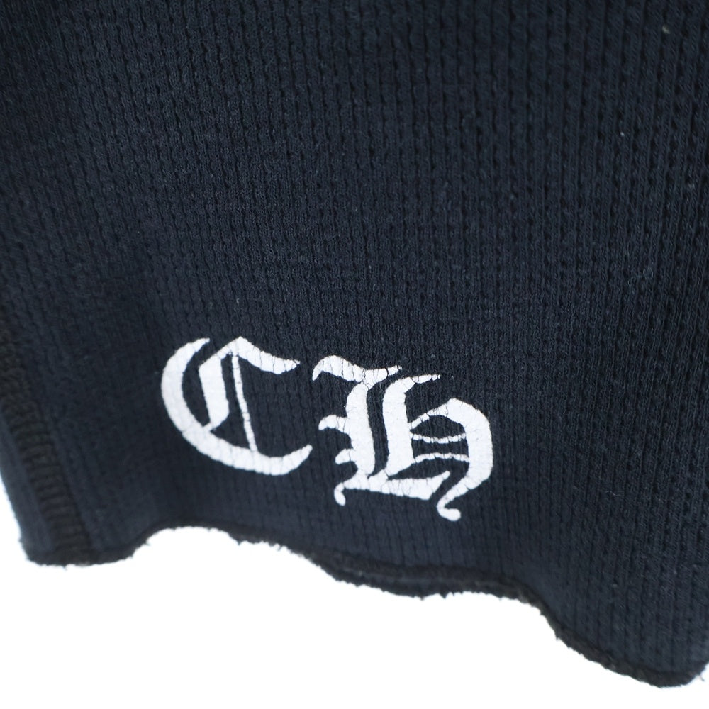 CHROME HEARTS(クロムハーツ) BSフレア プリント サーマル長袖Tシャツ カットソー ブラック