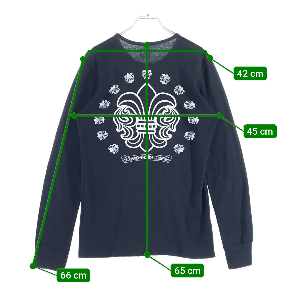 CHROME HEARTS(クロムハーツ) BSフレア プリント サーマル長袖Tシャツ カットソー ブラック