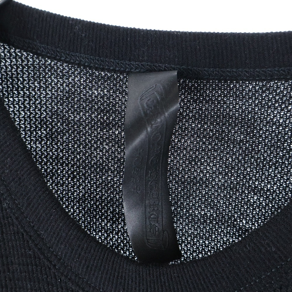 CHROME HEARTS(クロムハーツ) Y NOT CH EMBROIDERY THERMAL LONG SLEEVE TEE ワイノット CH刺繍 サーマル クルーネック 長袖Tシャツ カットソー ブラック