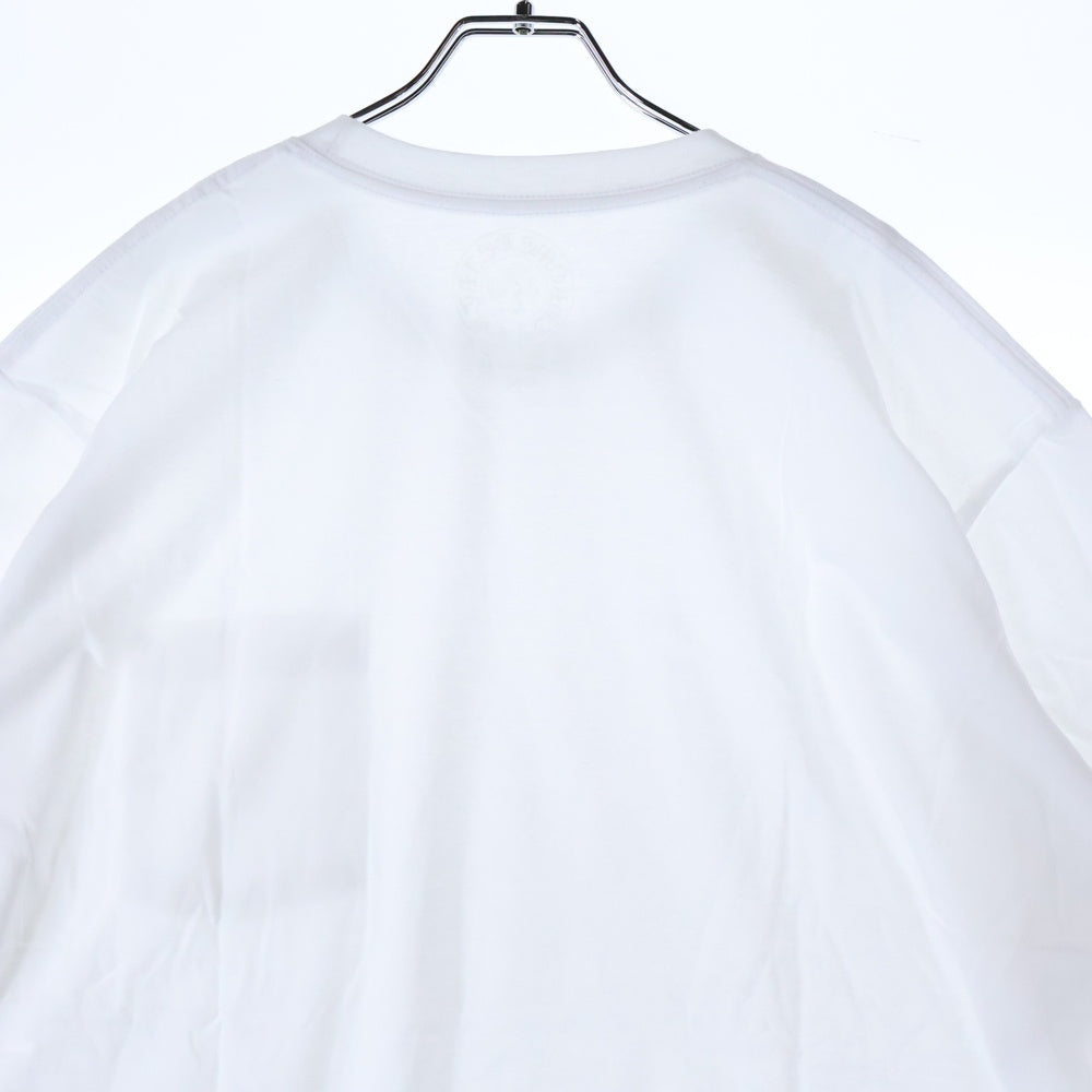CHROME HEARTS(クロムハーツ) CH T-SHRT 1 ネックロゴプリント クルーネック 半袖Tシャツ カットソー ホワイト