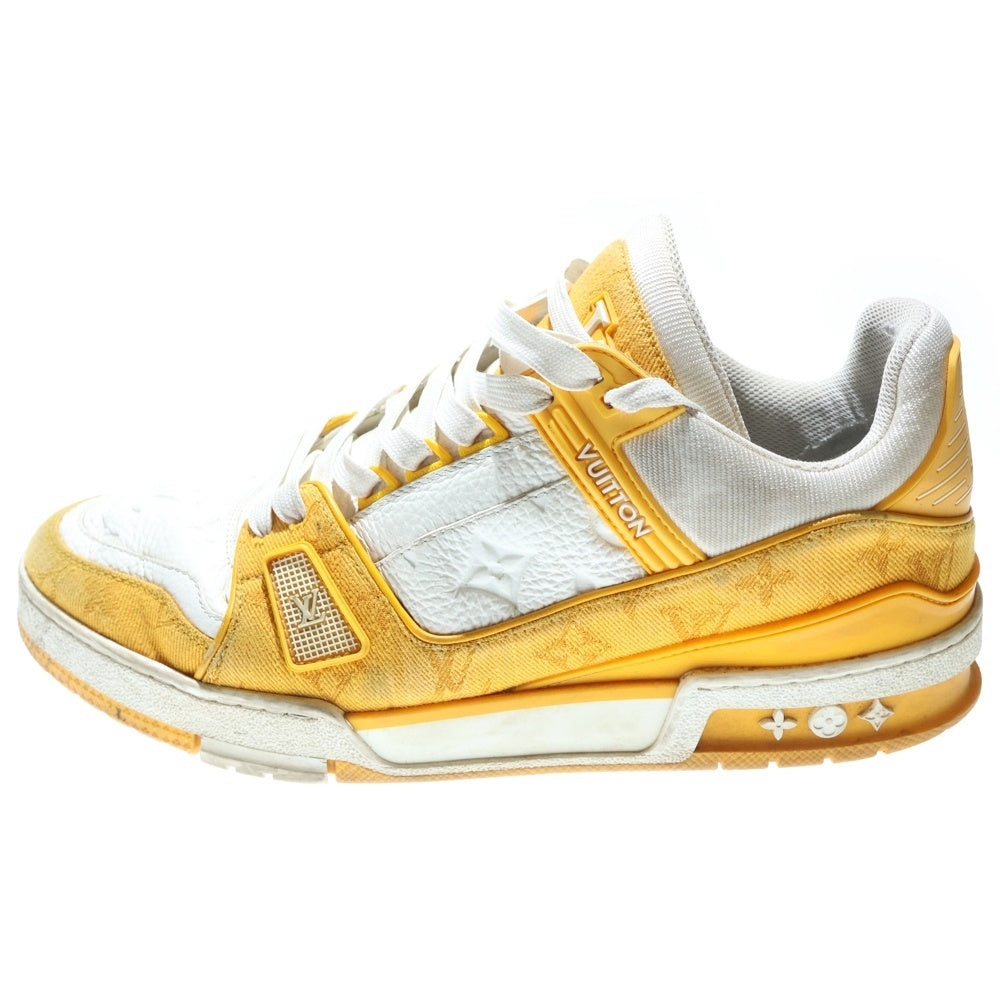 LOUIS VUITTON(ルイヴィトン) 22AW LV Trainer Line Sneaker LVトレイナー モノグラム ローカットスニーカー イエロー