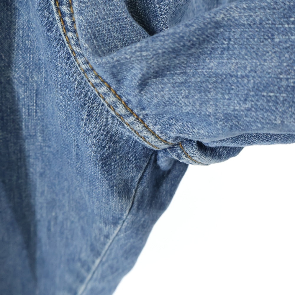 LOEWE(ロエベ) ハイウエスト ベルテッド ワイド デニムパンツ インディゴ H2292499IB